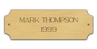 Engraved Brass Plaque Plate