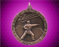 2 1/2 inch Bronze Karate Shooting Star Medal 