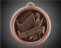 2 inch Bronze Language Arts Value Medal