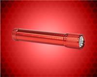 7 3/4 inch Red 7 LED Laserable Flashlight