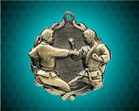 1 3/4 inch Gold Karate Wreath Medal