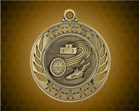 2 1/4 inch Gold Track Galaxy Medal