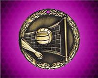 2 inch Gold Volleyball XR Medal