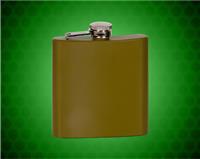 6 oz. Matte Green Stainless Steel Flask
