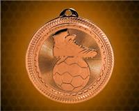 2 inch Bronze Soccer Laserable BriteLazer Medal