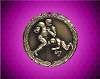 2 inch Gold Football XR Medal